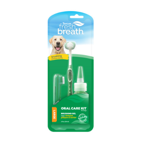 FBOCK2Z TropiClean Fresh Breath Oral Care Kit for Large Dogs 1